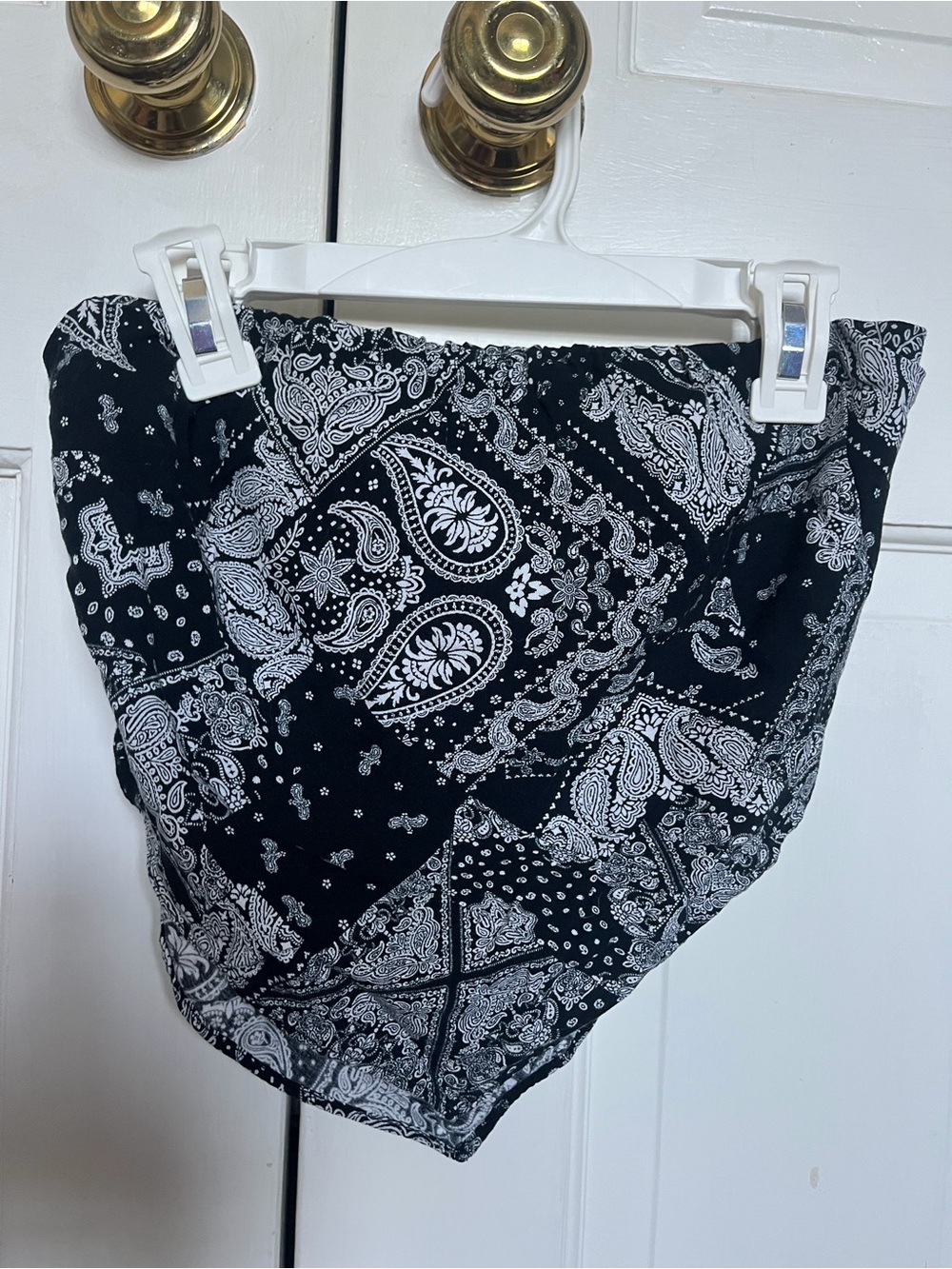 Black & white Bandana Tube Top Worn Once